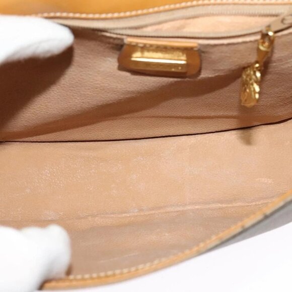 GUCCI Micro GG Supreme Shoulder Bag PVC Beige Gold Auth th6085 - Picture 12 of 16